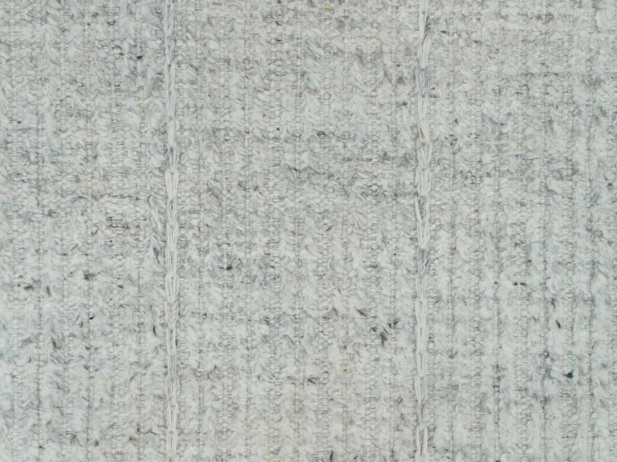 Flat-Weave hand-knotted wool rug in Gray, 12' x 14'10" — SKU O090120 (view 8)