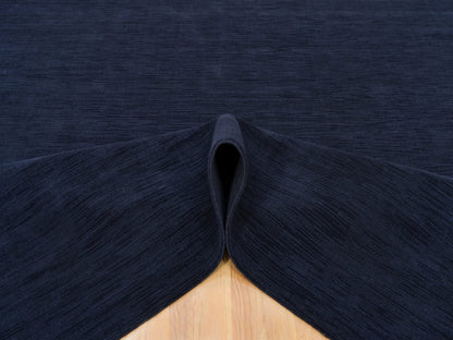 Blue 9'0" x 12'0" Modern and Contemporary Handloom Wool/Silk Rug - Sku: O090153