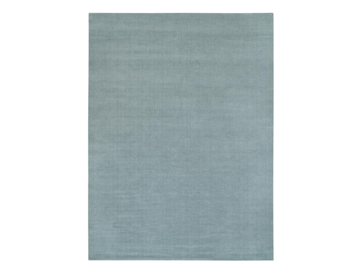 Modern / Contemporary hand-knotted wool/plant based silk rug in Gray, 9' x 11'10" — SKU O090154