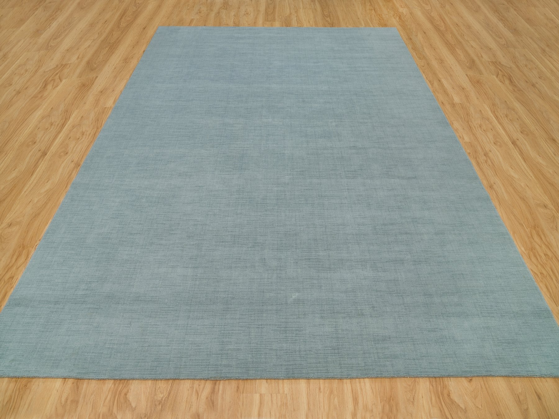Modern / Contemporary hand-knotted wool/plant based silk rug in Gray, 9' x 11'10" — SKU O090154 (view 2)