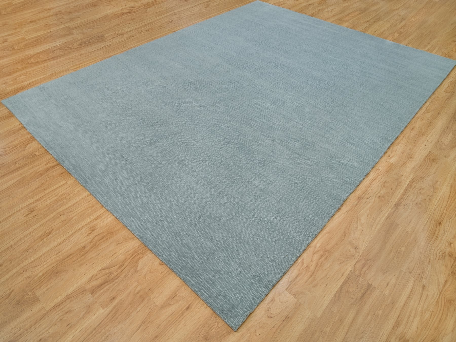 Modern / Contemporary hand-knotted wool/plant based silk rug in Gray, 9' x 11'10" — SKU O090154 (view 3)