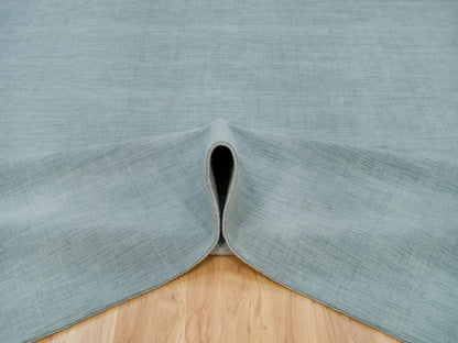 Modern / Contemporary hand-knotted wool/plant based silk rug in Gray, 9' x 11'10" — SKU O090154 (view 5)
