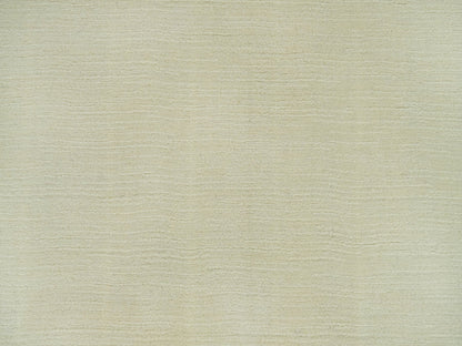 Modern / Contemporary hand-knotted wool/plant based silk rug in Ivory, 2' x 3' — SKU O090174 (view 5)