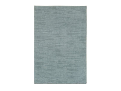 Grey 2'0" x 3'1" Modern / Contemporary Handloom Wool/Silk Rug - Sku: O090175