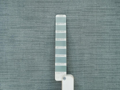 Modern / Contemporary hand-knotted wool/plant based silk rug in Gray, 2' x 3'1" — SKU O090175 (view 4)