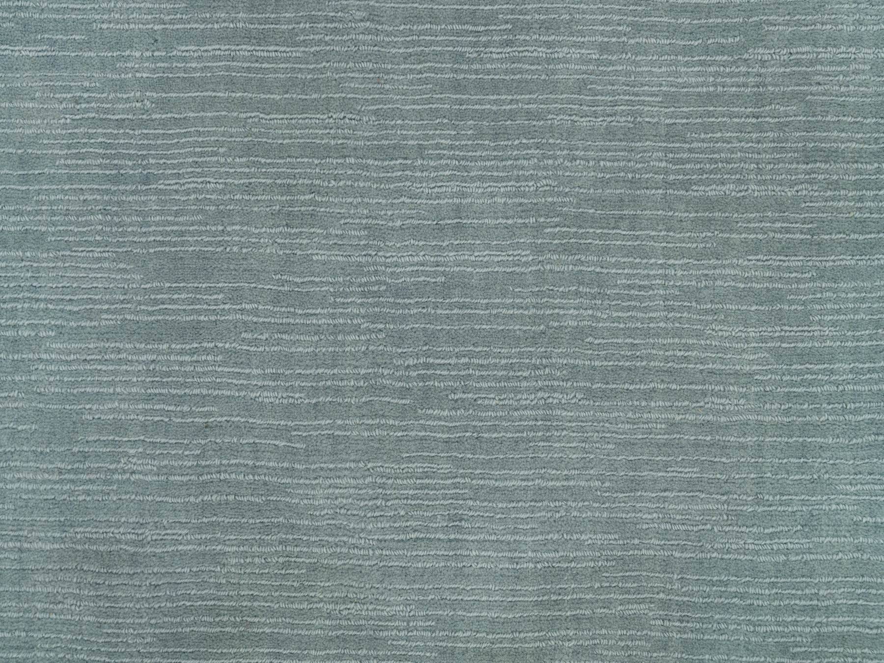 Modern / Contemporary hand-knotted wool/plant based silk rug in Gray, 2' x 3'1" — SKU O090175 (view 5)