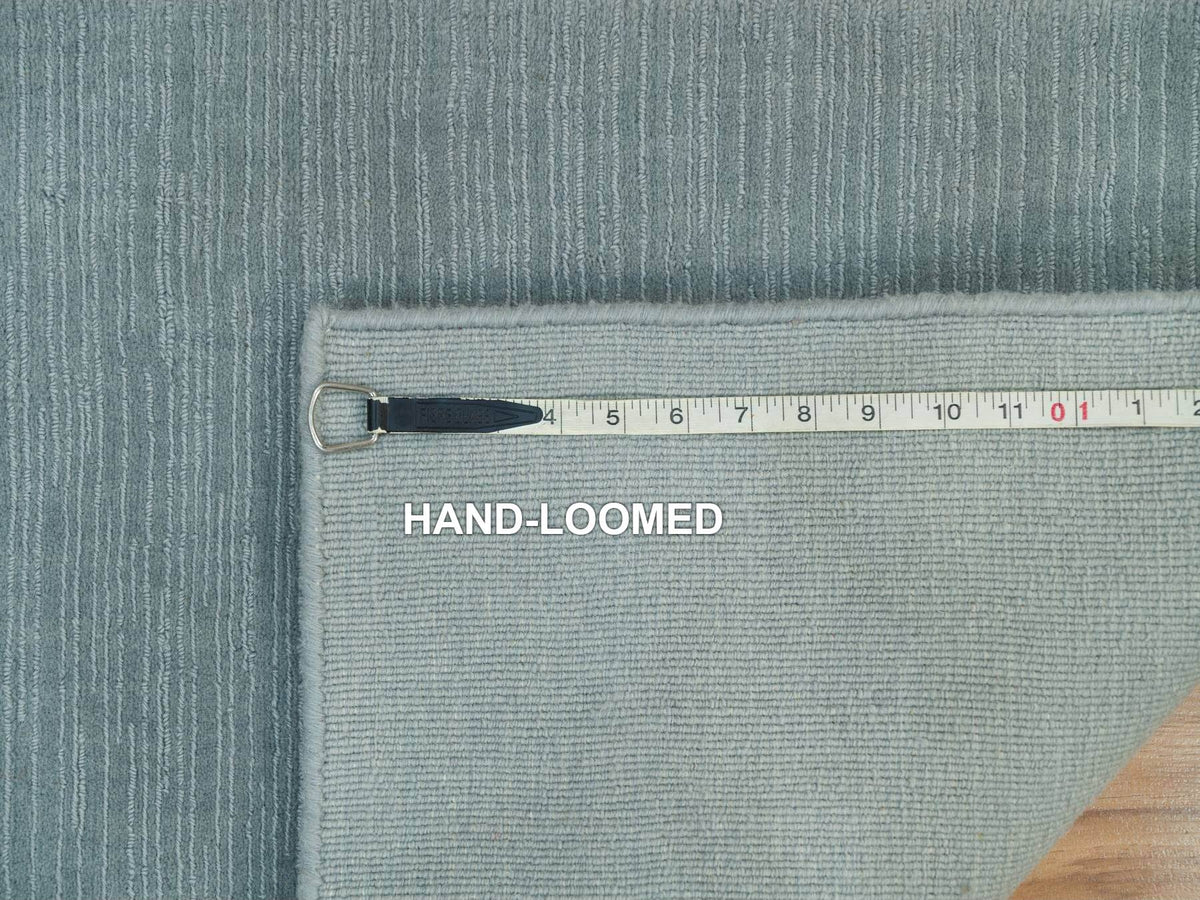 Modern / Contemporary hand-knotted wool/plant based silk rug in Gray, 2' x 3'1" — SKU O090175 (view 8)