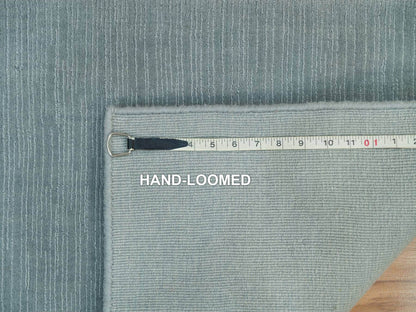 Modern / Contemporary hand-knotted wool/plant based silk rug in Gray, 2' x 3'1" — SKU O090175 (view 8)