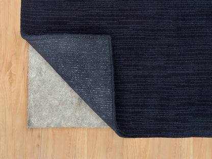 Blue 2'0" x 3'1" Modern and Contemporary Handloom Wool/Silk Rug - Sku: O090176