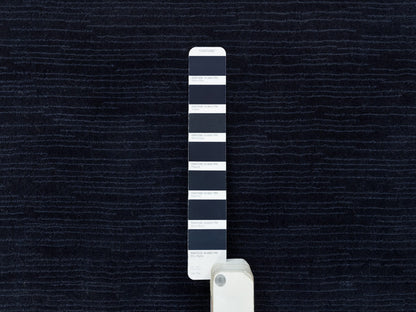 Blue 2'0" x 3'1" Modern and Contemporary Handloom Wool/Silk Rug - Sku: O090176
