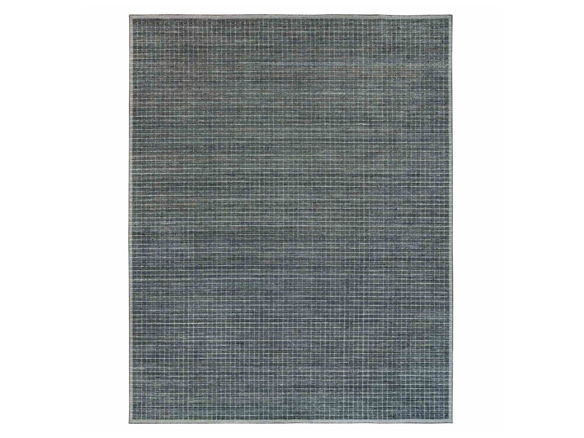 Modern / Contemporary hand-knotted wool rug in Gray, 12' x 14'9" — SKU O090188