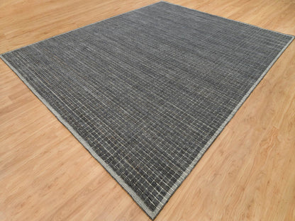 Modern / Contemporary hand-knotted wool rug in Gray, 12' x 14'9" — SKU O090188 (view 3)
