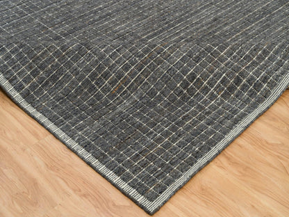 Modern / Contemporary hand-knotted wool rug in Gray, 12' x 14'9" — SKU O090188 (view 6)