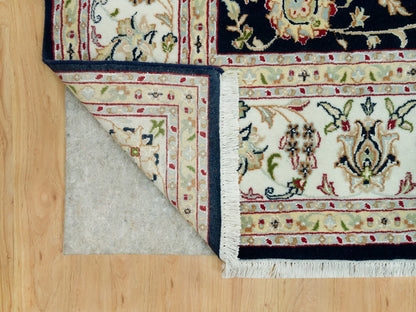Blue 7'9" x 10'0" Fine Oriental Hand knotted Wool Rug - Sku: O090316