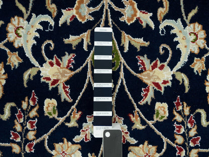 Nain Fine Oriental hand-knotted wool rug in Blue & Ivory, 7'9" x 10' — SKU O090316 (view 7)
