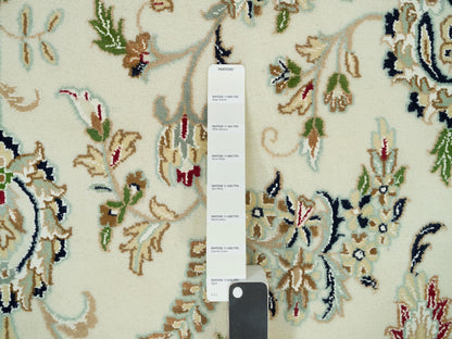 Nain Fine Oriental hand-knotted wool rug in Ivory, 12' x 12' — SKU O090329 (view 7)