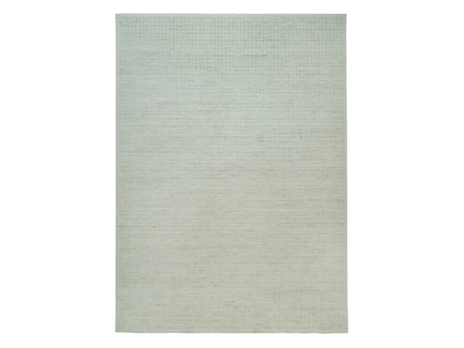 Modern / Contemporary hand-knotted wool rug in Ivory, 10' x 13'9" — SKU O090341