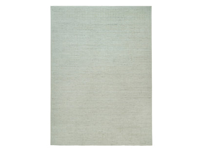 Modern / Contemporary hand-knotted wool rug in Ivory, 10' x 13'9" — SKU O090341