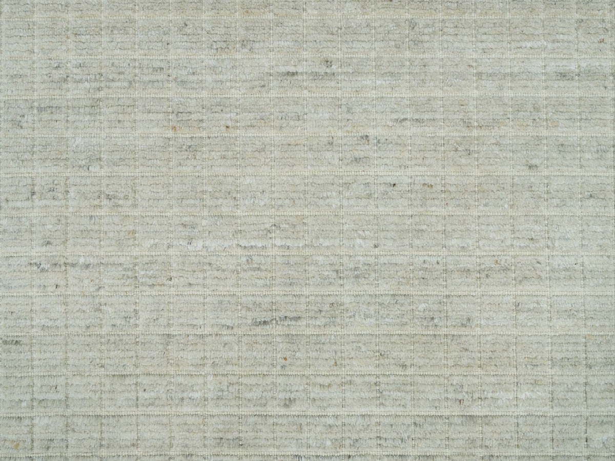 Modern / Contemporary hand-knotted wool rug in Ivory, 10' x 13'9" — SKU O090341 (view 8)