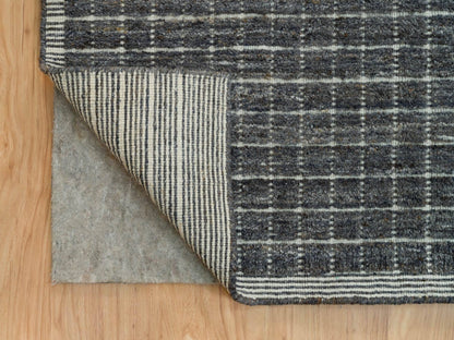 Modern / Contemporary hand-knotted wool rug in Gray, 11'11" x 14'9" — SKU O090345 (view 4)