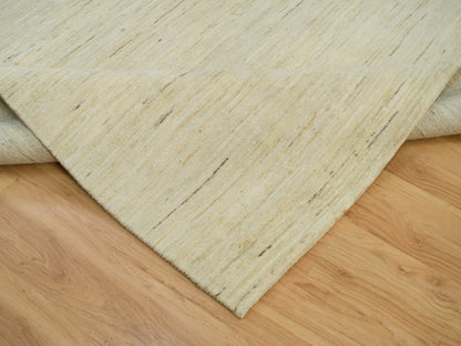 Gabbeh Modern / Contemporary hand-knotted wool rug in Ivory, 6' x 9' — SKU O090392 (view 6)