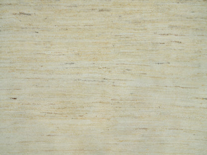 Ivory 3'11" x 7'11" Modern and Contemporary Hand knotted Wool Rug - Sku: O090398