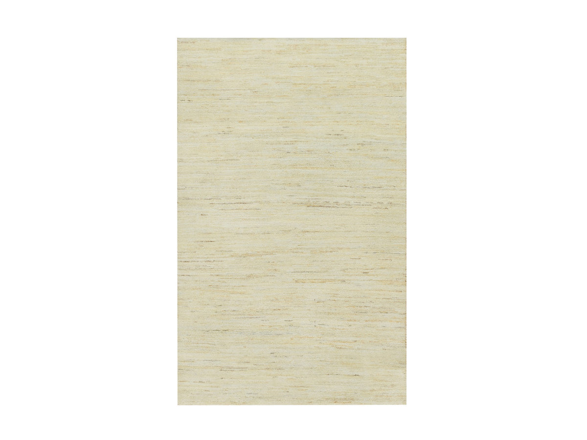 Gabbeh Modern / Contemporary hand-knotted wool rug in Ivory, 3' x 5' — SKU O090404