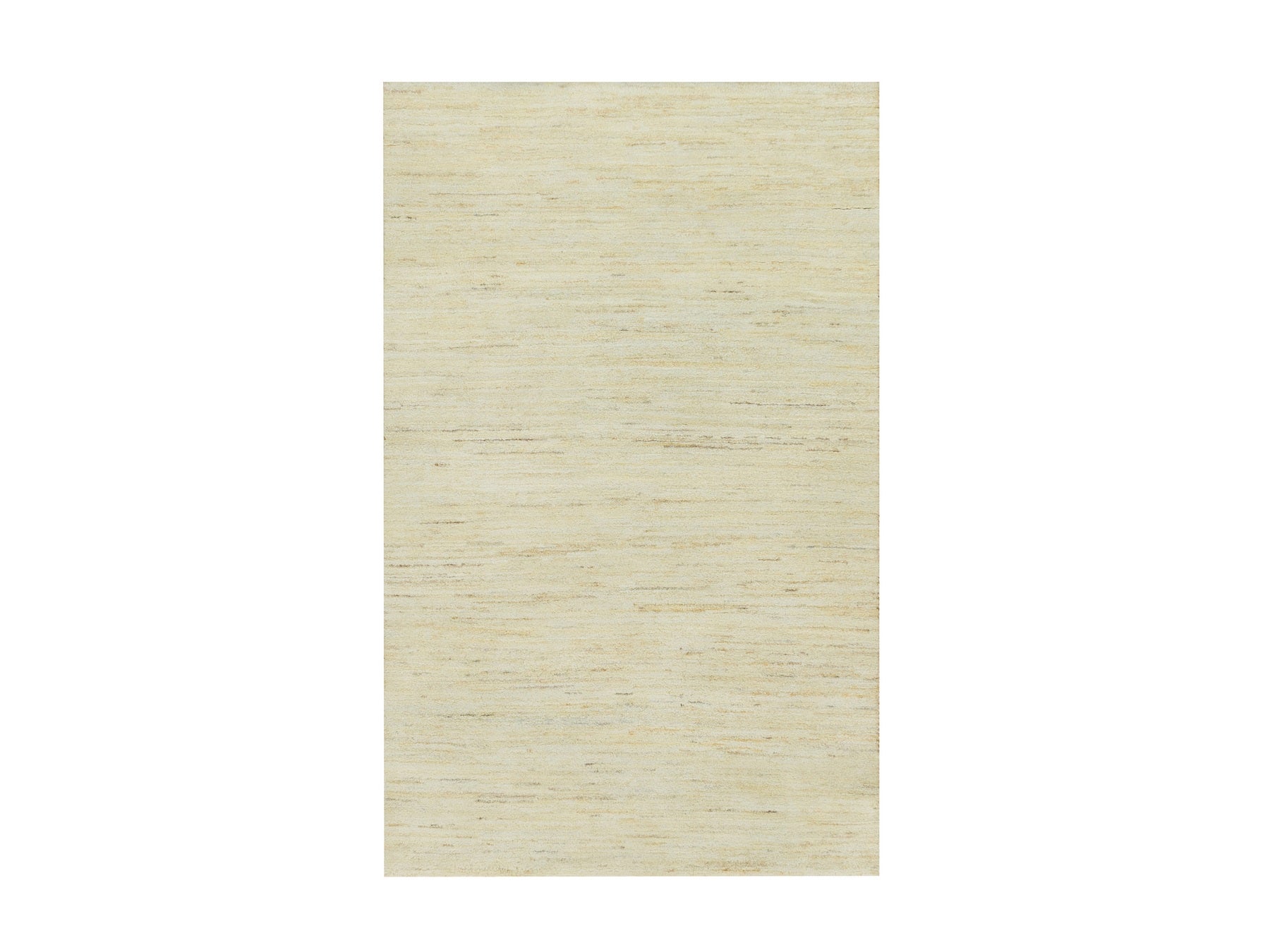Gabbeh Modern / Contemporary hand-knotted wool rug in Ivory, 3' x 5' — SKU O090404