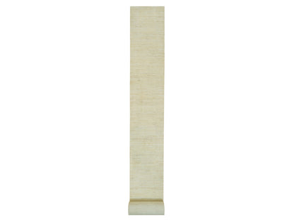 Gabbeh Modern / Contemporary hand-knotted wool runner in Ivory, 2'7" x 25'1" — SKU O090405