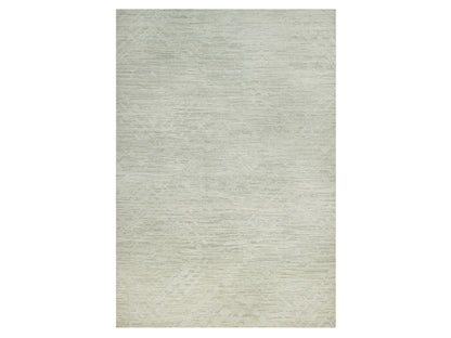 Grey 11'10" x 18'0" Modern / Contemporary Hand knotted Wool Rug - Sku: O090414