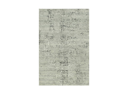 Grey 3'0" x 5'0" Modern / Contemporary Hand knotted Wool Rug - Sku: O090424