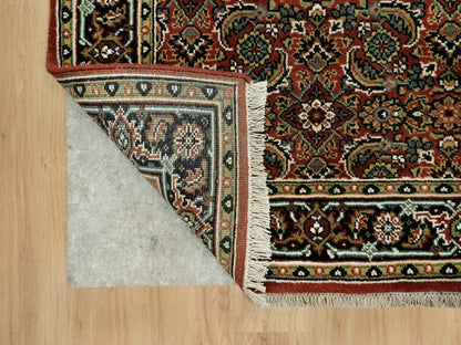Herati Fine Oriental hand-knotted wool rug in Red & Blue, 3'1" x 5'5" — SKU O090441 (view 3)