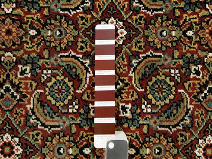 Herati Fine Oriental hand-knotted wool rug in Red & Blue, 3'1" x 5'5" — SKU O090441 (view 4)