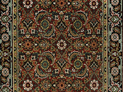 Herati Fine Oriental hand-knotted wool rug in Red & Blue, 3'1" x 5'5" — SKU O090441 (view 5)