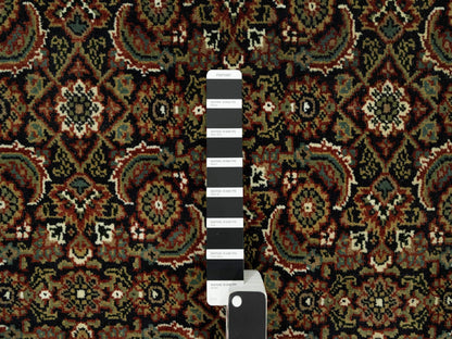 Black 7'10" x 10'0" Fine Oriental Hand knotted Wool Rug - Sku: O090444