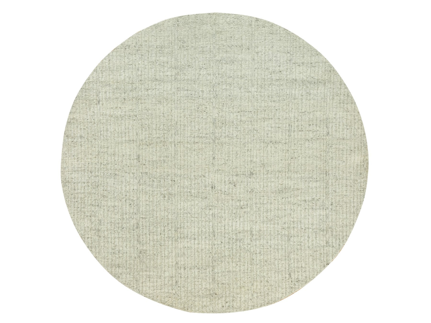 Flatweave / Kilim hand-knotted wool rug in Gray, 8'1" x 8'1", SKU O090456