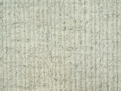 Grey 8'3" x 10'0" Flatweave / Kilim Hand woven Wool Rug - Sku: O090466
