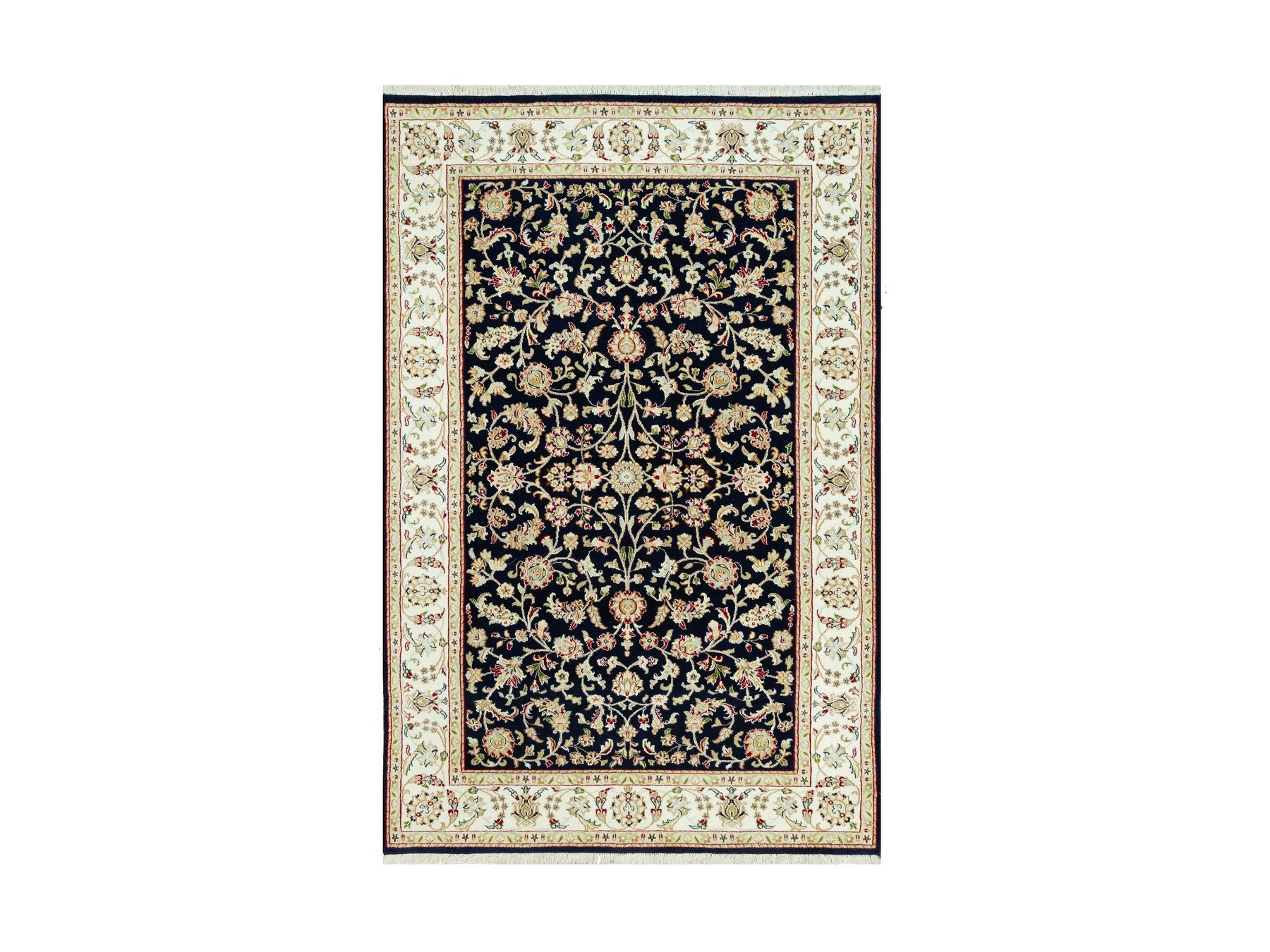 Nain Traditional hand-knotted wool rug in Blue, 5'0" x 7'11", SKU O090492