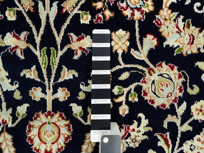 Blue 5'0" x 7'11" Fine Oriental Hand knotted Wool Rug - Sku: O090492