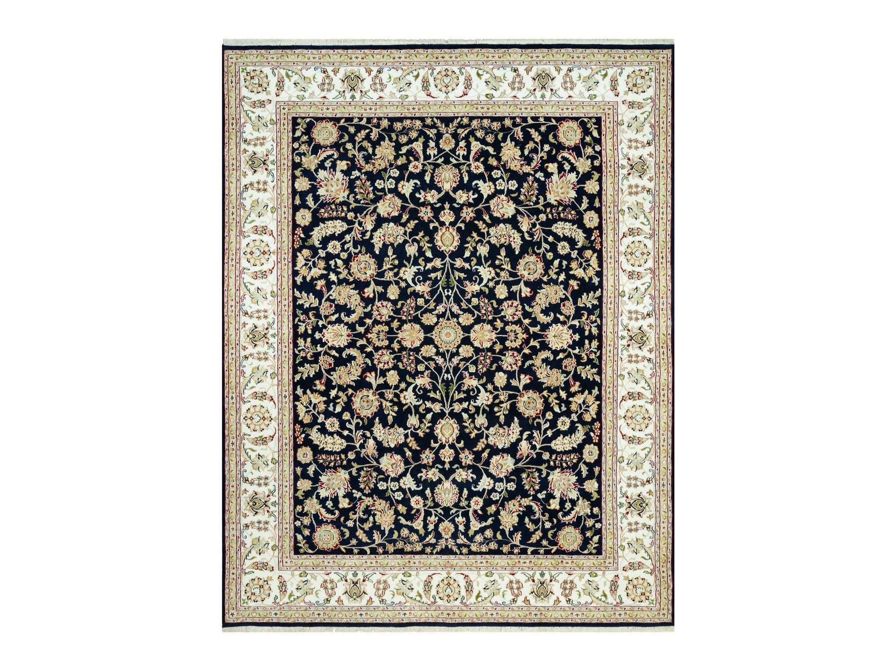 Nain Traditional hand-knotted wool rug in Blue, 8'0" x 10'3", SKU O090498
