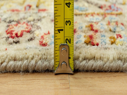 Transitional hand-knotted wool/silk rug in Beige, 2'1" x 3'1", SKU O090523