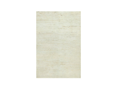 Gabbeh Modern / Contemporary hand-knotted wool rug in Ivory, 3'10" x 5'10", SKU O090553