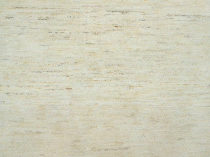 Ivory 5'0" x 6'8" Modern and Contemporary Hand knotted Wool Rug - Sku: O090568