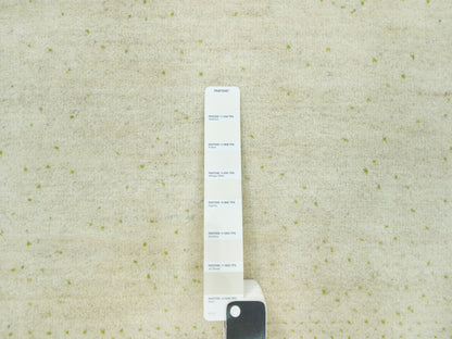 Ivory 8'10" x 12'0" Modern and Contemporary Hand knotted Wool Rug - Sku: O090571