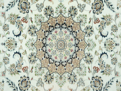 Ivory 8'11" x 12'2" Fine Oriental Hand knotted Wool Rug - Sku: O090585