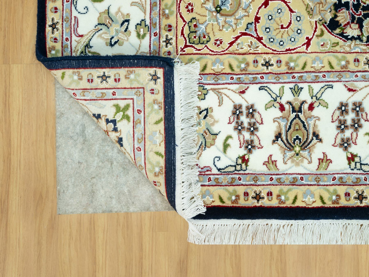 Nain Traditional hand-knotted wool rug in Blue, 6'7" x 6'7", SKU O090593