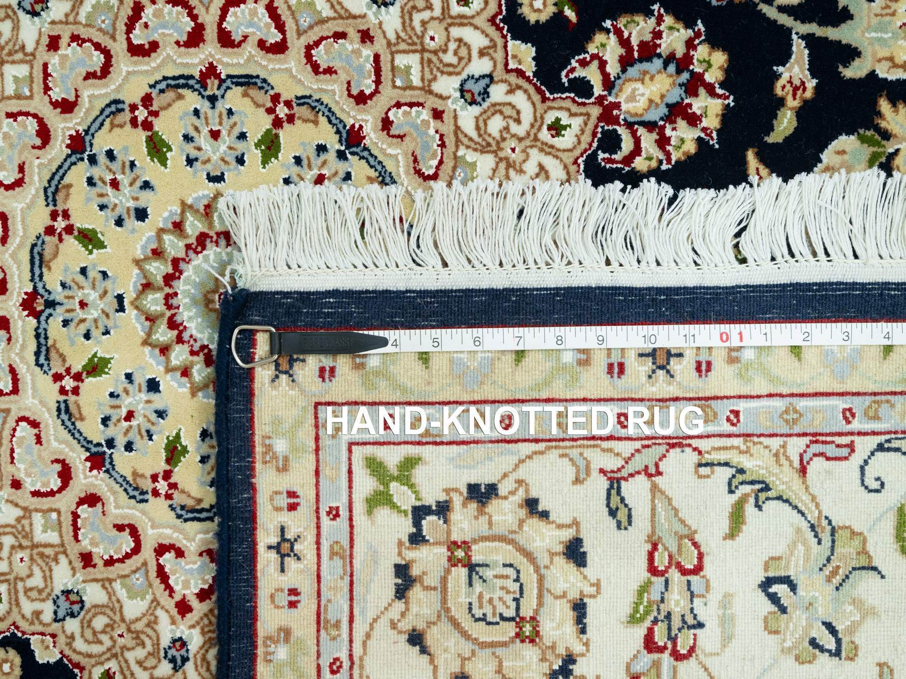 Nain Traditional hand-knotted wool rug in Blue, 6'7" x 6'7", SKU O090593