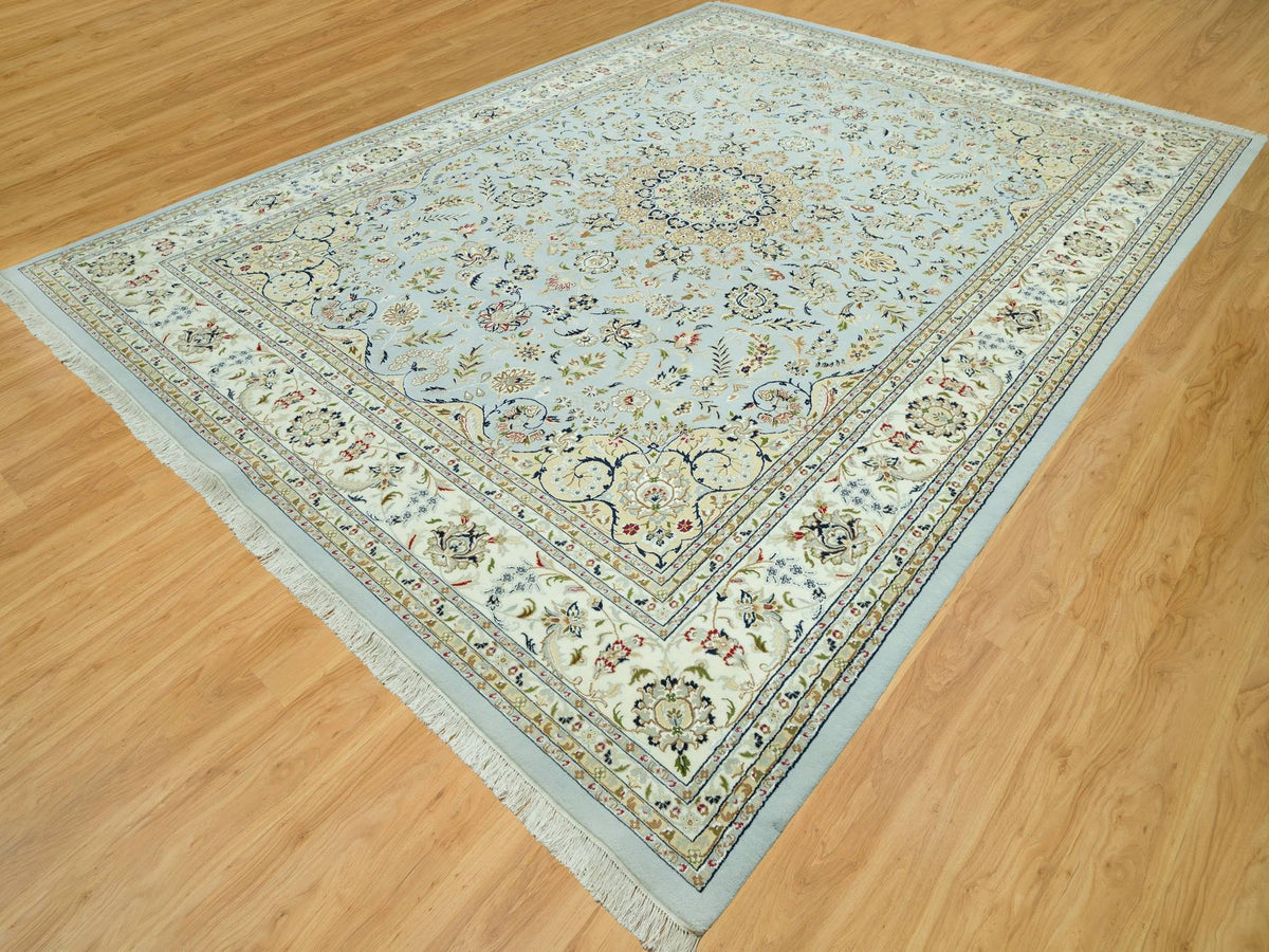 Nain Traditional hand-knotted wool rug in Blue, 11'6" x 15'6", SKU O090608