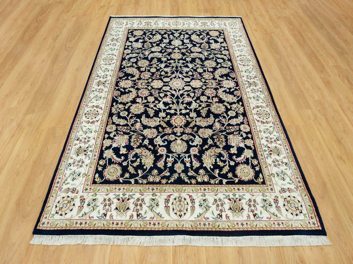 Nain Traditional hand-knotted wool rug in Blue, 6'1" x 8'10", SKU O090612