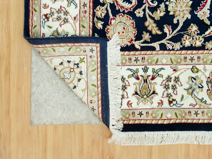 Nain Traditional hand-knotted wool rug in Blue, 6'1" x 8'10", SKU O090612